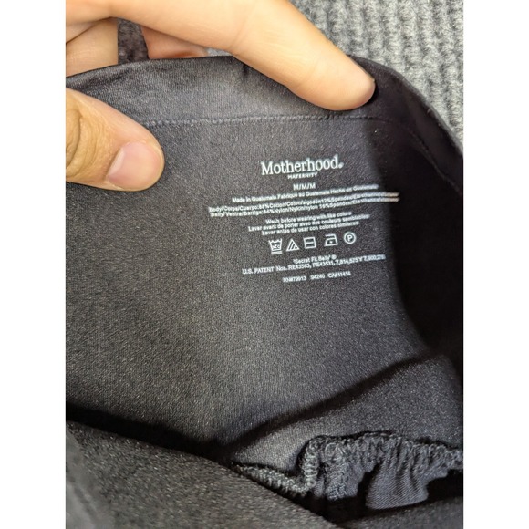 Motherhood Maternity‎ Leggings Womens Medium Black Secret Belly Capri NEW W Tags - Picture 5 of 11